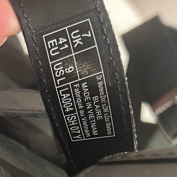 Doc Marten Blaire Hydro Leather Strap Sandals Blaire Sandals - Picture 4 of 5